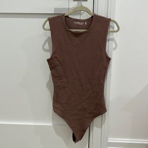 Brown Abercrombie bodysuit never worn
